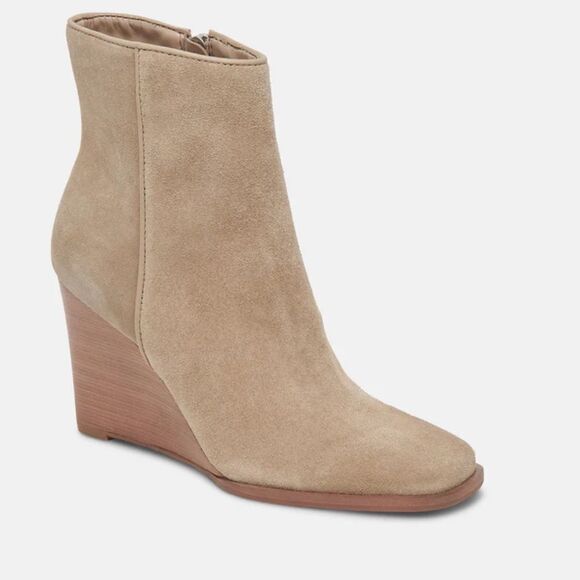 Dolce Vita Tippy Suded Bootie Taupe Size 10 Stitch Fix NWT in packaging - Picture 2 of 9